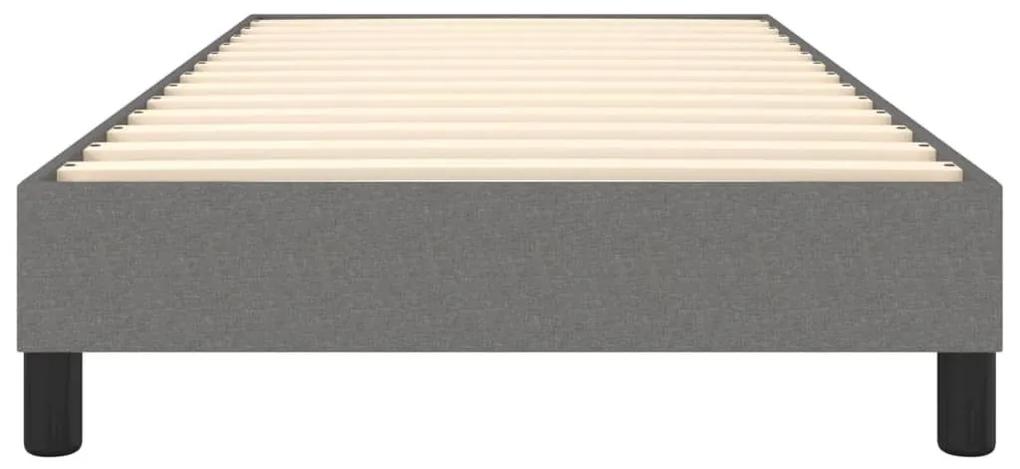 Πλαίσιο Κρεβατιού Boxspring Σκούρο Γκρι 90 x 200 εκ. Υφασμάτινο - Γκρι