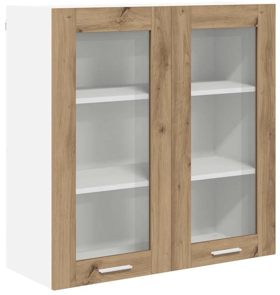 vidaXL Κρεμαστό ντουλάπι με αποθήκευση Artisan Oak 80 x 31 x 80 εκ.