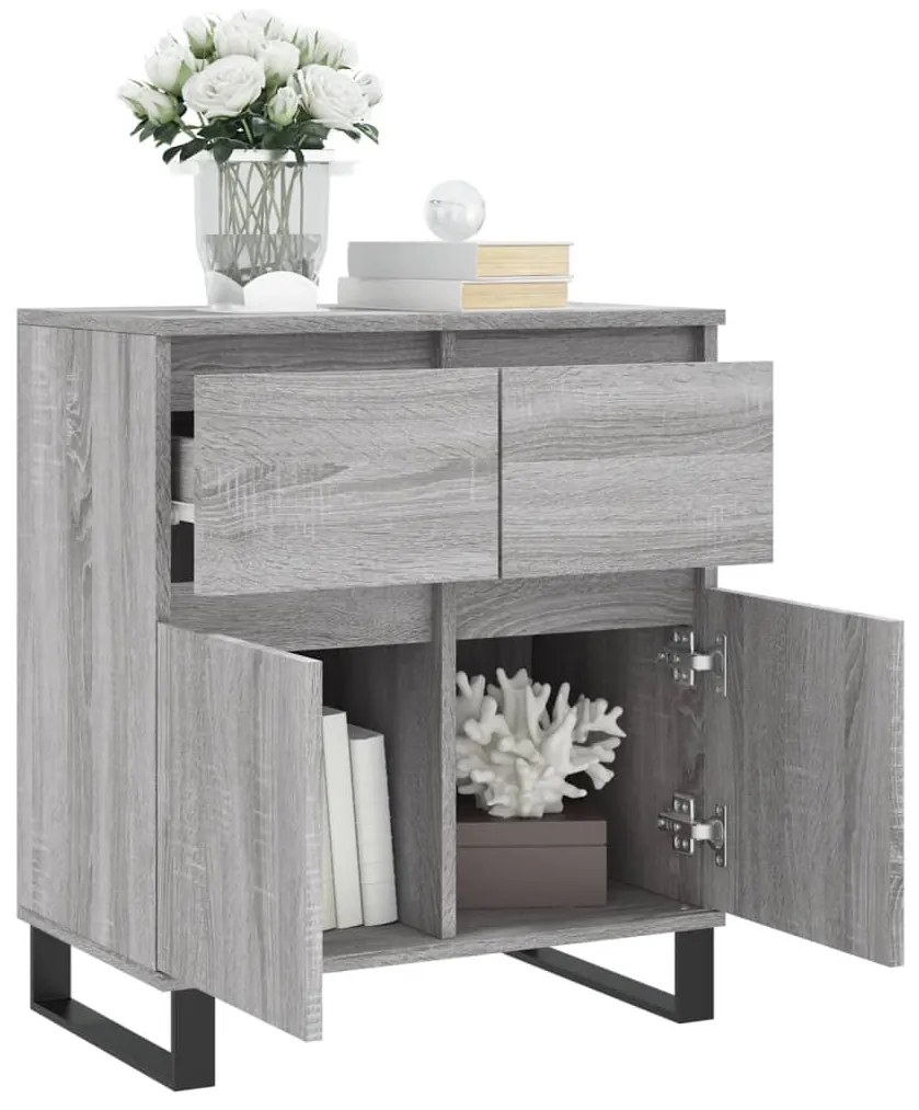 vidaXL Ντουλάπι Γκρι Sonoma 60x35x70 εκ. από Επεξεργασμένο Ξύλο