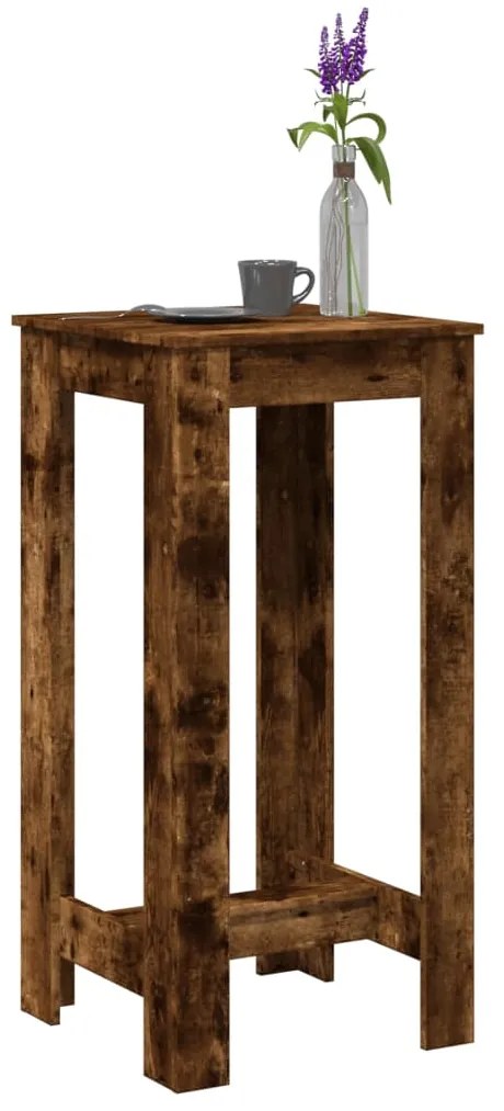 Τραπέζι Μπαρ Καπνιστή Δρυς 51x50x103,5 εκ. Επεξ. Ξύλο