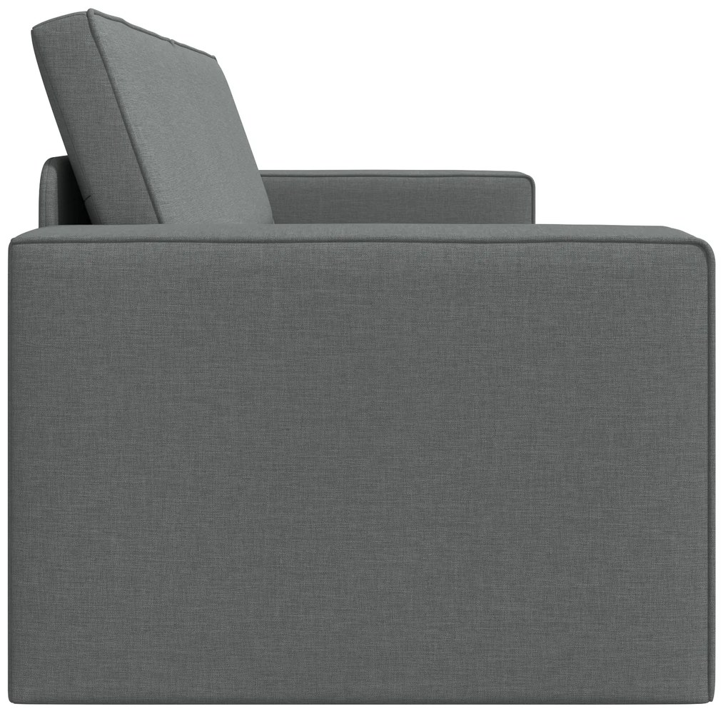 vidaXL Καναπές-Κρεβάτι 2 σε 1 Σκούρος Γκρι 245x150x60.5 cm Υφάσματα