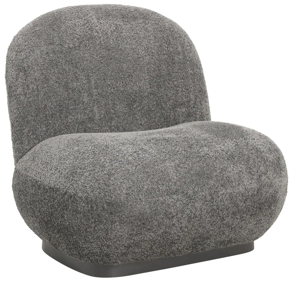 Πολυθρόνα BEANY C9591.01 Γκρί Μπουκλέ Ύφασμα 85x82x77Υ εκ. 85x82x77 εκ.