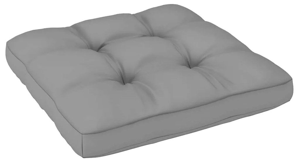 vidaXL Υποπόδιο Κήπου Μασίφ Ξύλο Πεύκου με Μαξιλάρια