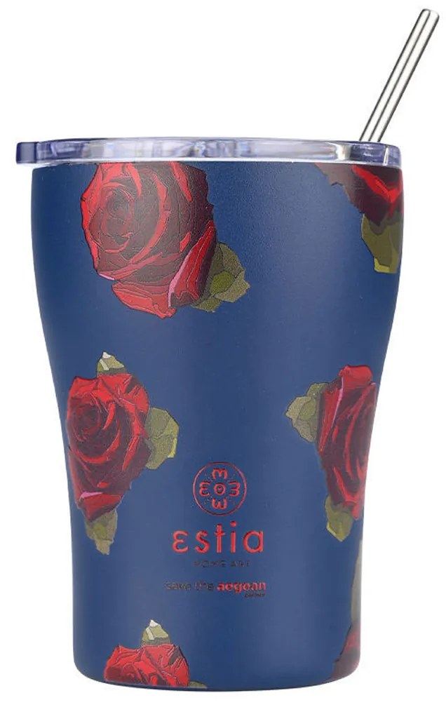 Ποτήρι Θερμός 350ml Estia Save The Aegean Electric Roses 01-22969