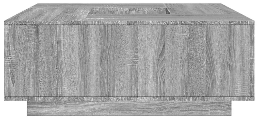 Τραπεζάκι Σαλονιού Γκρι Sonoma 100x100x40 εκ Επεξεργασμένο Ξύλο - Γκρι