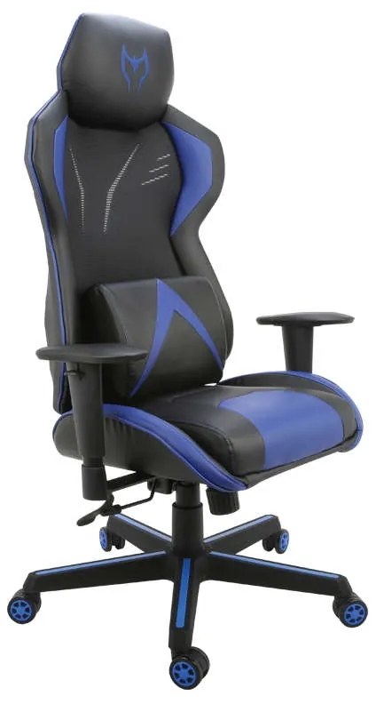 A6100-BL ΜΑΥΡΟ/ΜΠΛΕ ΠΟΛΥΘΡΟΝΑ GAMING ZITA PLUS 65X58X43-124/54-134εκ.