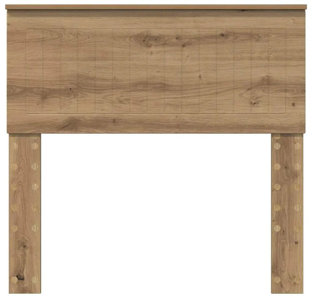 vidaXL Κεφαλάρι με κεφαλάρι Artisan Oak 90 cm Επεξεργασμένο ξύλο