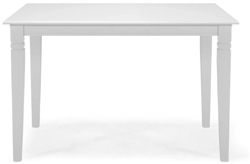 Τραπέζι Bloomington 125, Άσπρο, 74x80x120cm, Ξύλο