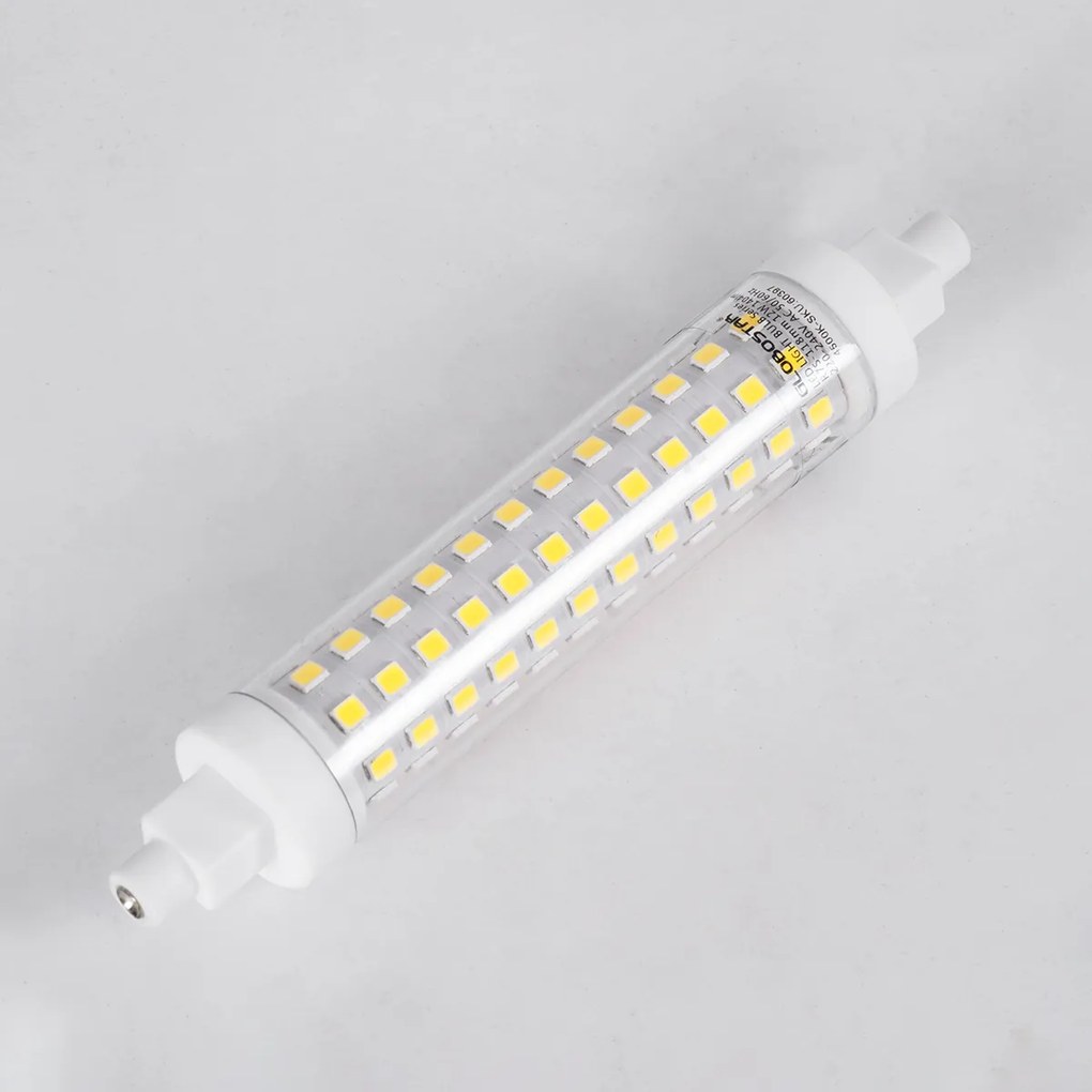 GloboStar® 60396 Λάμπα LED R7S 118mm 12W 1452lm 360° AC 220-240V IP20 Φ2 x Υ11.8cm Ψυχρό Λευκό 6000K - 3 Years Warranty