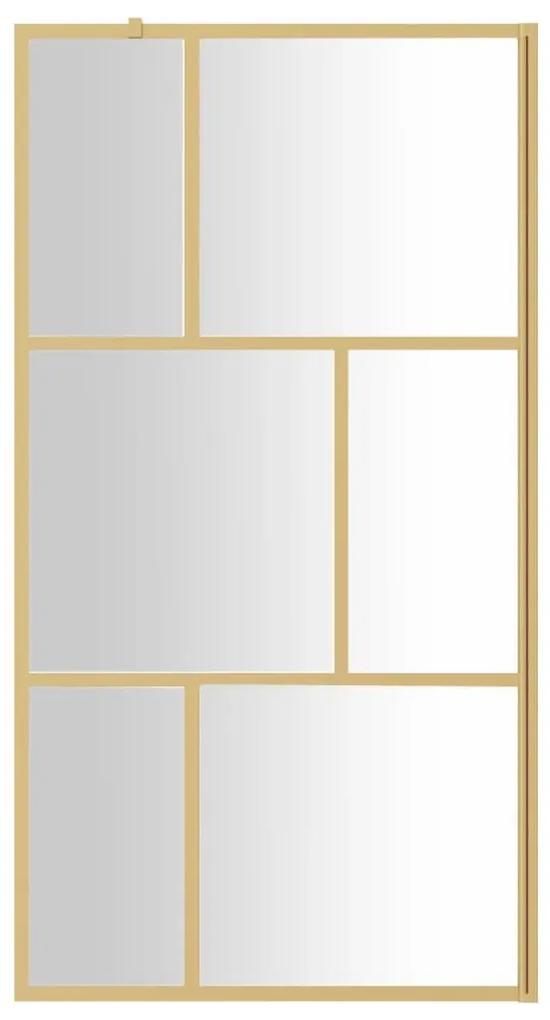 Διαχωριστικό Ντουζιέρας Χρυσό 115 x 195 εκ. Διαφανές Γυαλί ESG - Χρυσό