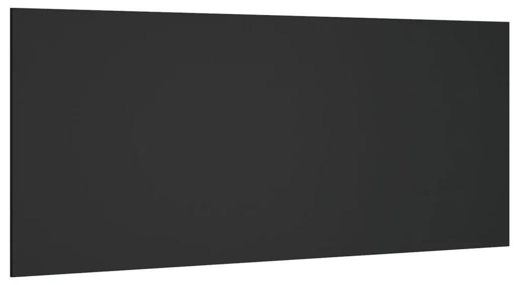 vidaXL Κεφαλάρι Κρεβατιού Μαύρο 200x1,5x80 εκ. από Επεξεργασμένο Ξύλο
