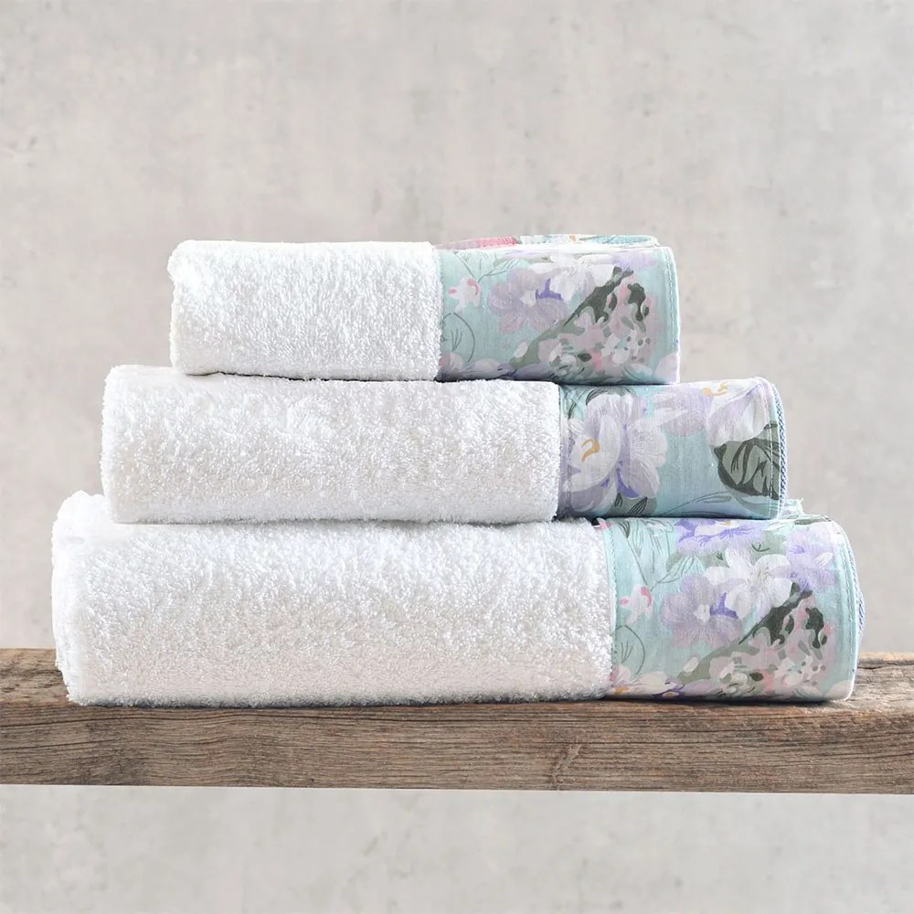 Πετσέτες Margo Σε Κουτί (Σετ 3τμχ) White Ρυθμός Towels Set 70x140cm 100% Πενιέ Βαμβάκι