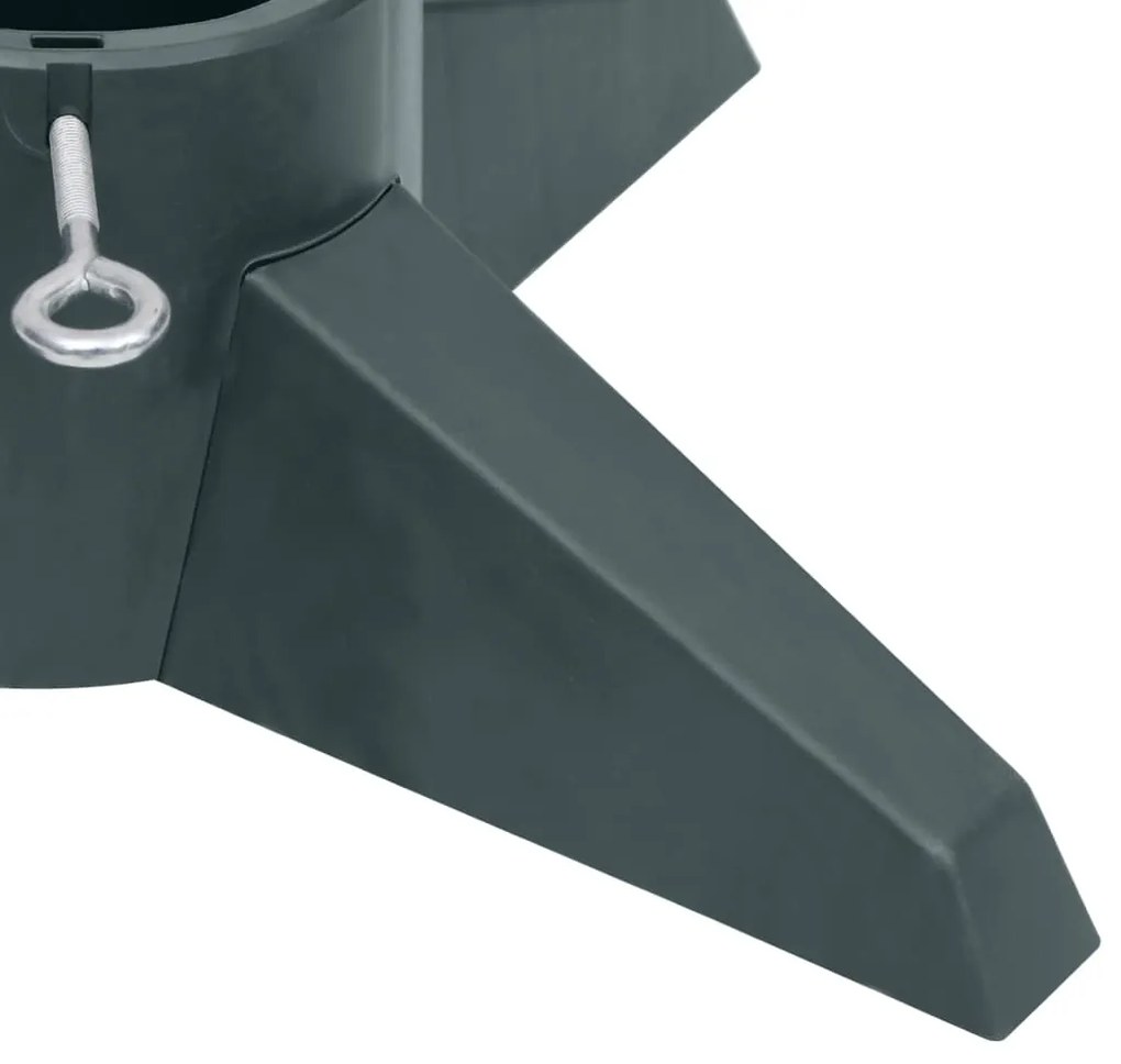 vidaXL Βάση Χριστουγεννιάτικου Δέντρου Πράσινη 55,5 x 55,5 x 15 εκ.