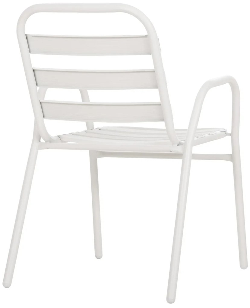 Καρέκλα PRELUDE C5970.02 με Μεταλλικό Σκελετό και Κάθισμα Αλουμινίου Λευκή 54x56x79Υεκ 54x56x79 εκ.