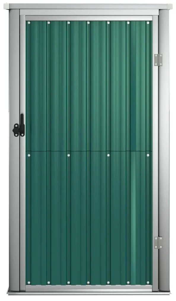 vidaXL Αποθήκη Εργαλείων Κήπου Πράσινη 88x89x161 εκ. Γαλβαν. Ατσάλι