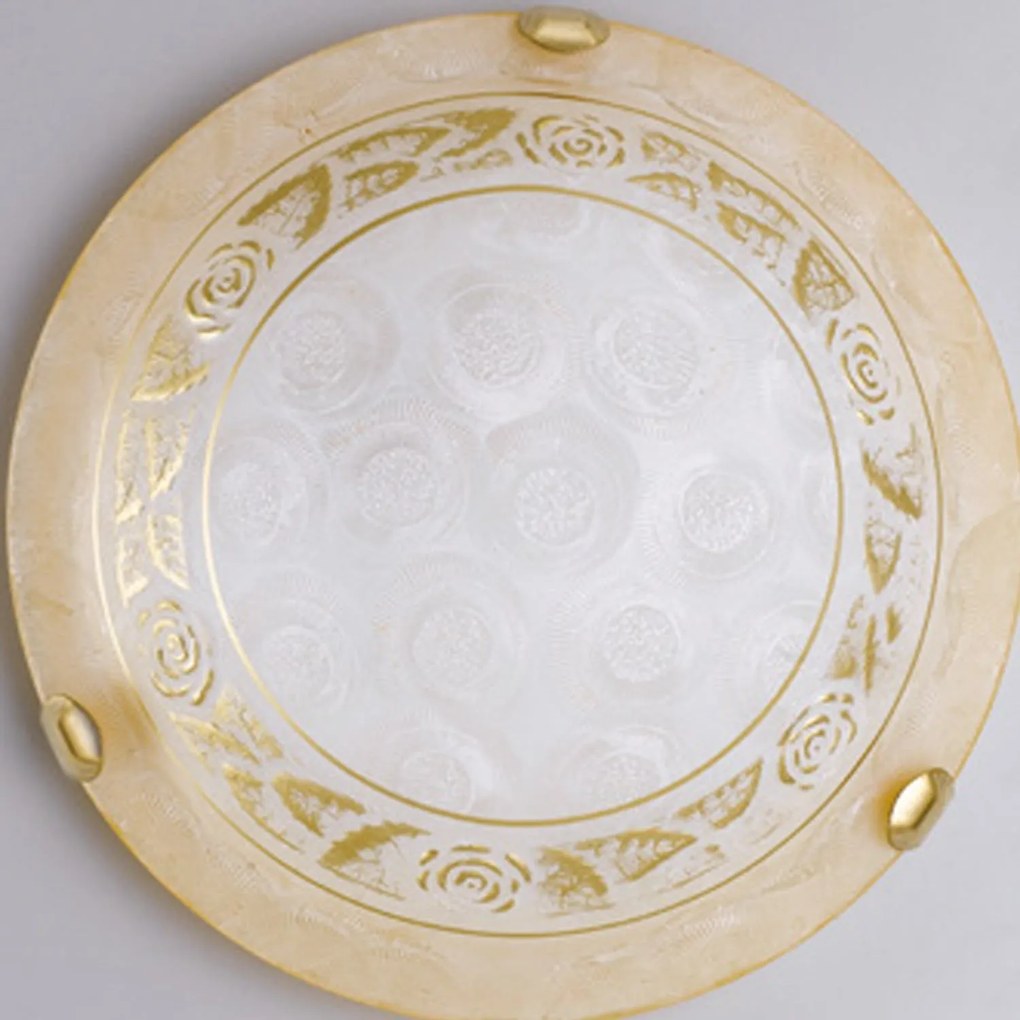 Φωτιστικό Οροφής Rosy ROSY/PL30 Beige Glass