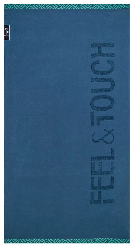 Πετσέτα Θαλάσσης (90x180) Feel &amp; Touch Sunny Cobalt