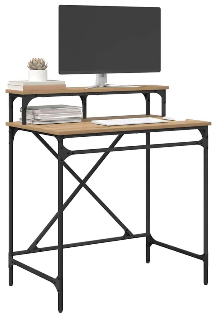 vidaXL Γραφείο Artisan Oak 80 x 50 x 90 cm Επεξεργασμένο ξύλο