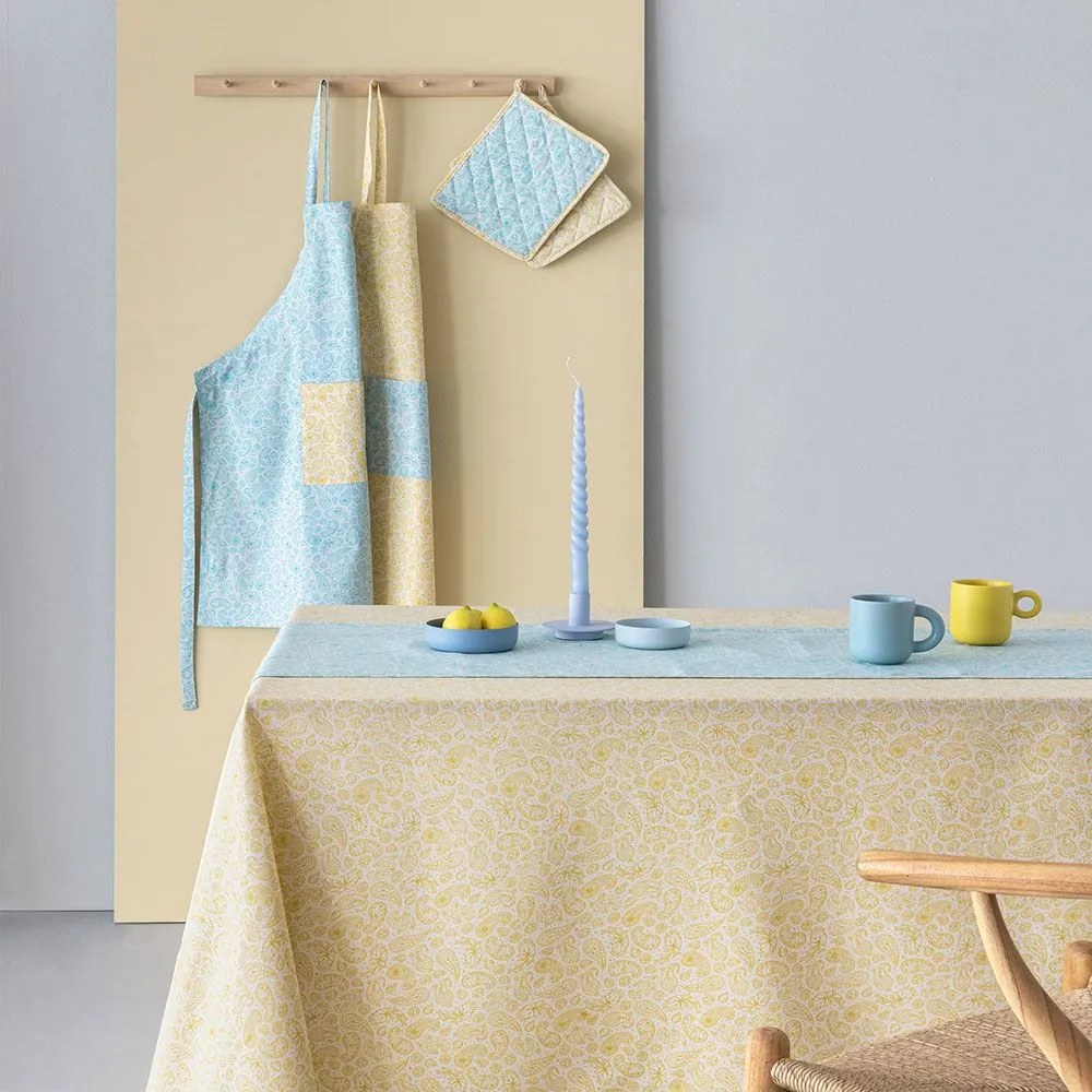 Τραπεζομάντηλο Tat6 Yellow Palamaiki 150Χ180 Cotton-Polyester