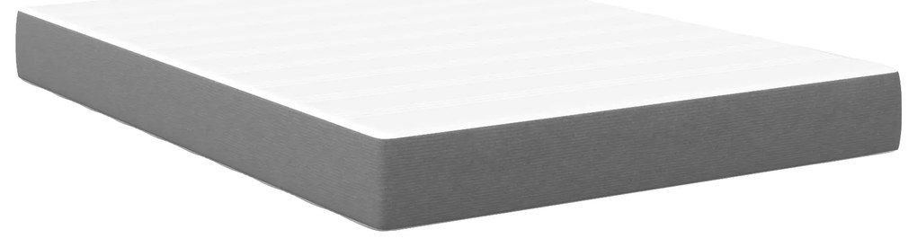 vidaXL Στρώμα με Ελατήρια Pocket Ανοιχτό Γκρι Μεσαίο 140x200x20 εκ Υφασμάτινο
