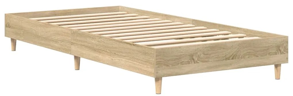 vidaXL Πλαίσιο κρεβατιού χωρίς στρώμα Sonoma Oak 100x200 cm