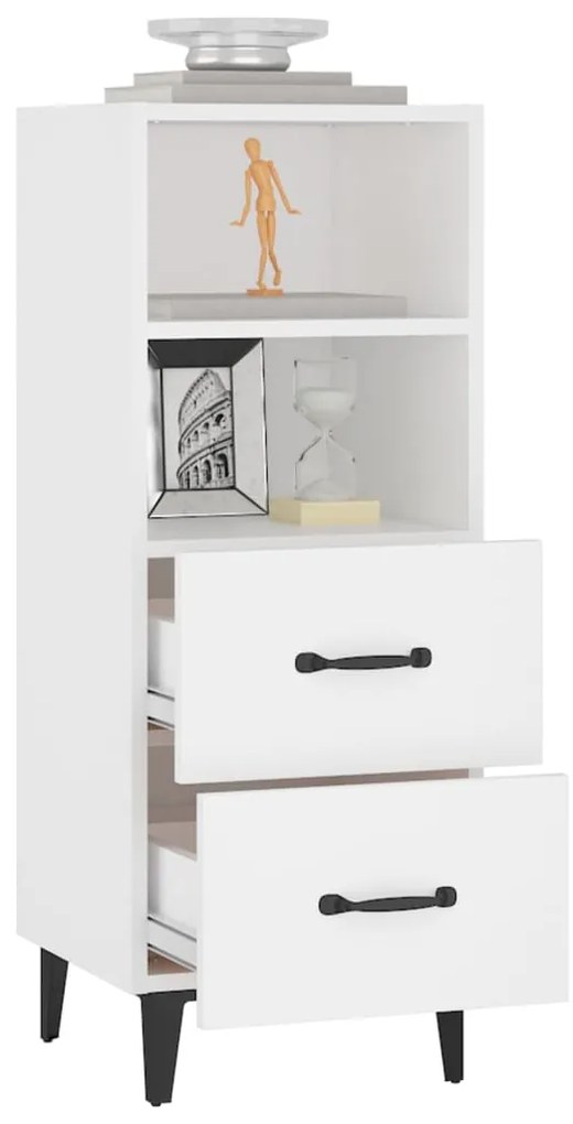 vidaXL Ντουλάπι Λευκό 34,5 x 34 x 90 εκ. από Επεξεργασμένο Ξύλο