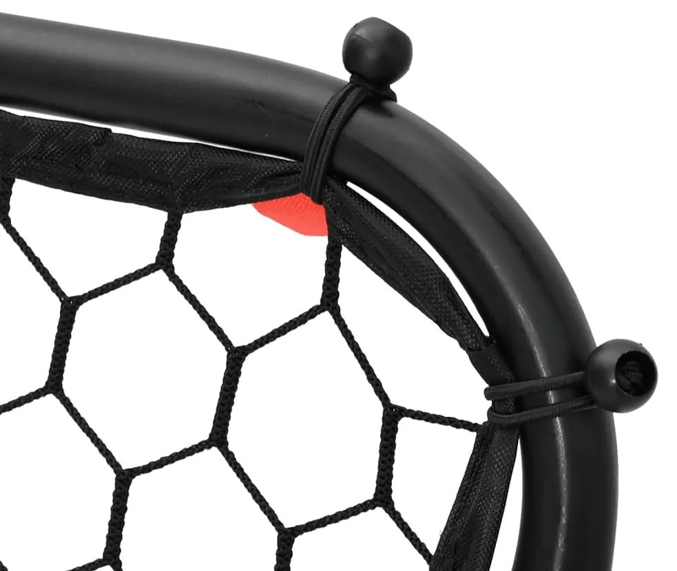 vidaXL Δίχτυ Επαναφοράς Μπαλών Μαύρο 84 x 73 x 60-80 εκ. Ατσάλινο