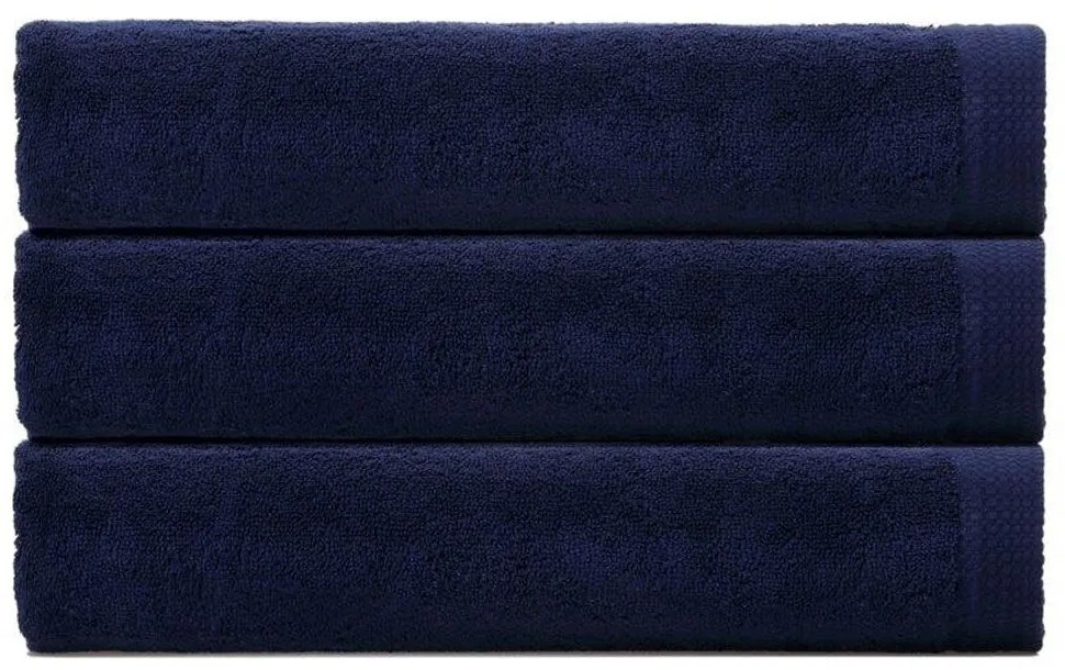 Πετσέτα 02.107.02 Blue Cryspo Trio Προσώπου 50x90cm 100% Cotton