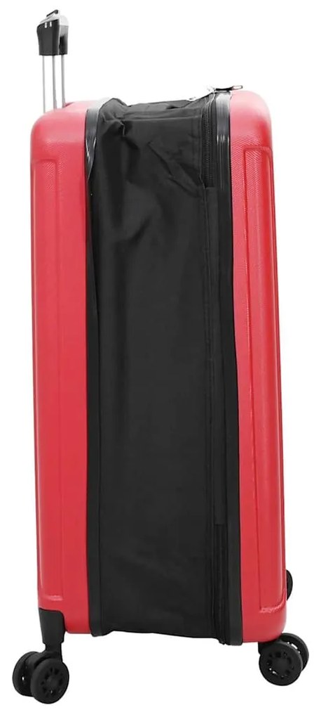 vidaXL Βαλίτσα με κλειδαριά Κόκκινο 50 x 30 x 76 εκ. ΑΒΣ Πλαστικό