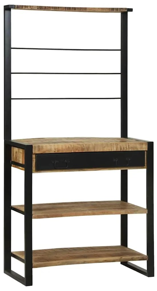 vidaXL Ράφι κουζίνας Καφέ 80 x 40 x 160 cm Μασίφ ξύλο μάνγκο
