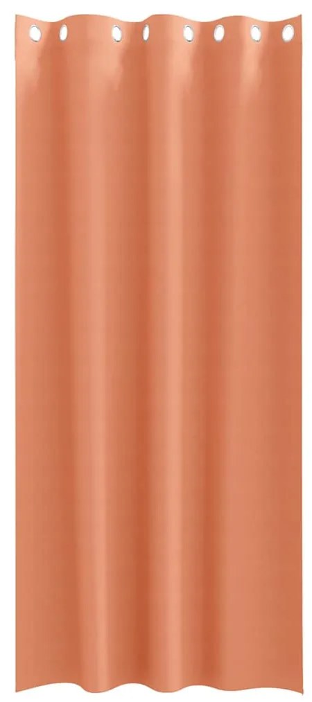 vidaXL Κουρτίνες με κουρτίνες 2 pcs Τερακότα 225x140εκ. Πολυεστέρας