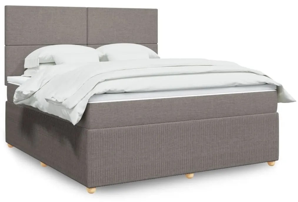 ΚΡΕΒΑΤΙ BOXSPRING ΜΕ ΣΤΡΩΜΑ TAUPE 180X200 ΕΚ. ΥΦΑΣΜΑΤΙΝΟ 3294432