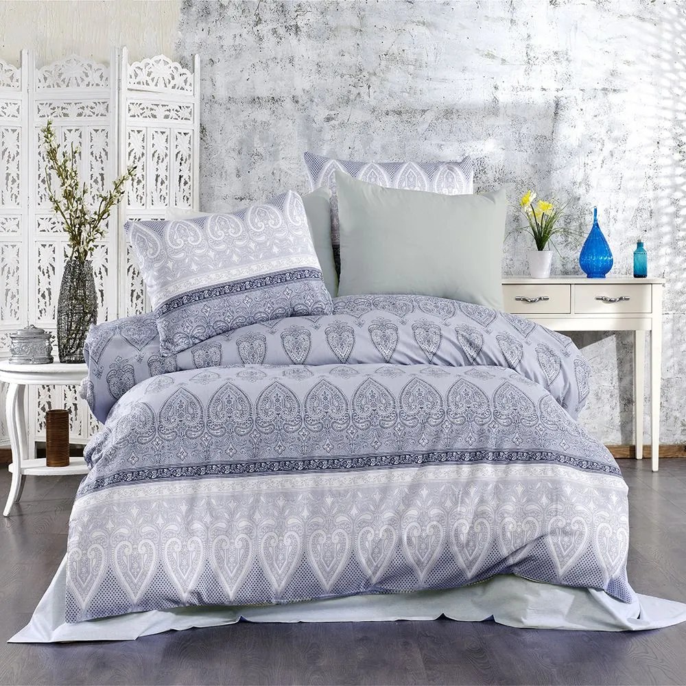 Σεντόνια Ηλέκτρα 360 (Σετ 3τμχ) Grey DimCol Μονό 160x240cm Cotton-Polyester