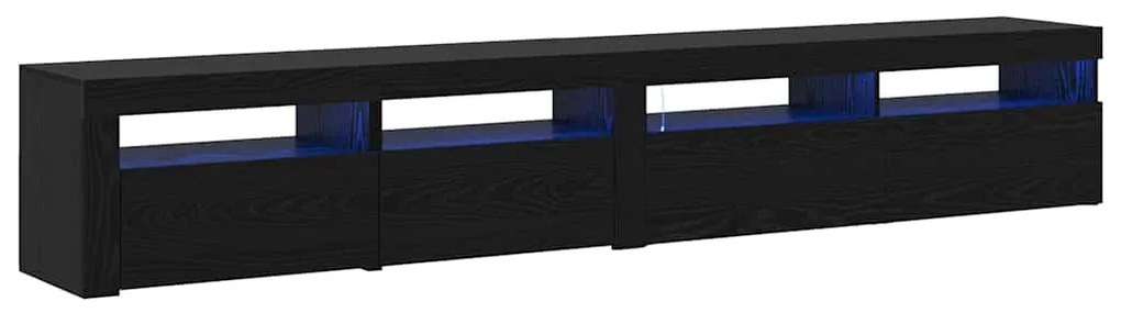 vidaXL Έπιπλα τηλεόρασης 2 pcs Μαύρη δρυς 240 x 35 x 40 εκ.