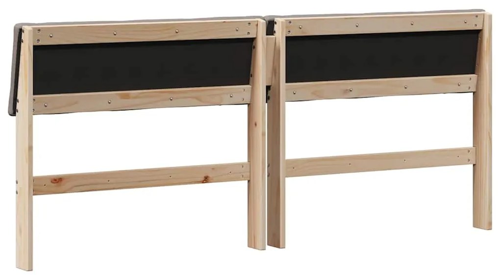vidaXL Ταπετσαρισμένο κεφαλάρι Taupe 180 cm Στερεά ξυλεία πεύκου