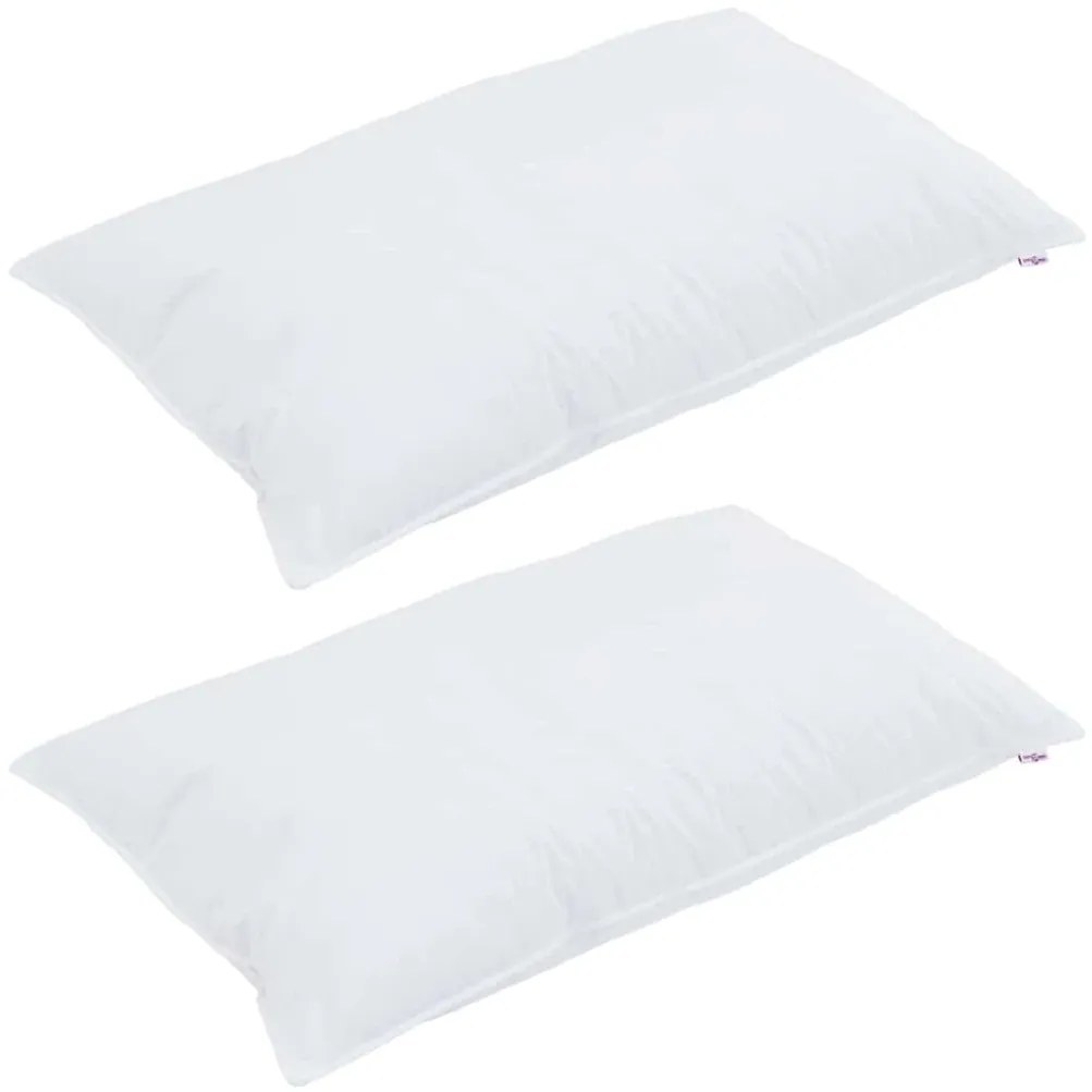 vidaXL Πάπλωμα με μαξιλάρι 3 pcs Λευκό 200 x 200 cm Μικροΐνες