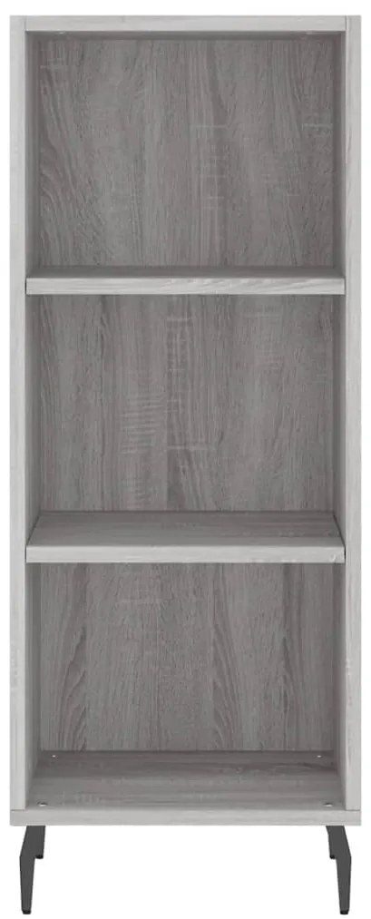 vidaXL Μπουφές Sonoma Γκρι 34,5 x 34 x 180 εκ. από Επεξεργασμένο Ξύλο