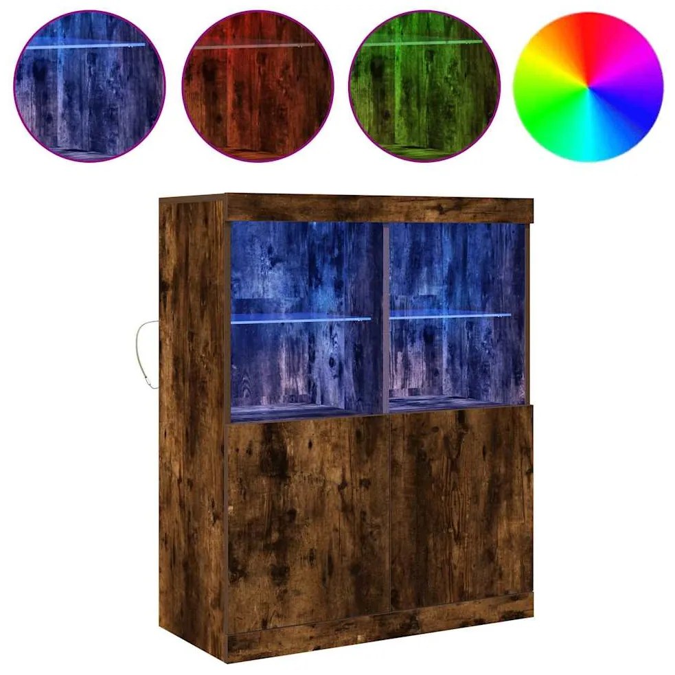 Ντουλάπι Καπνιστή Δρυς 81x37x100 εκ. Επεξεργασμένο Ξύλο 3318621