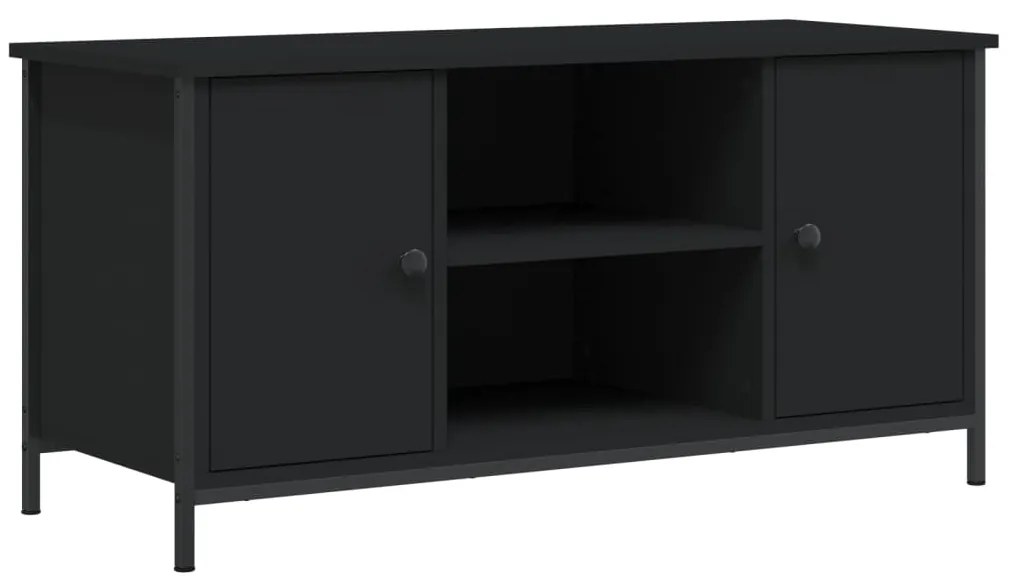 vidaXL Έπιπλο Τηλεόρασης Μαύρο 100x40x50 εκ. Επεξεργασμένο Ξύλο