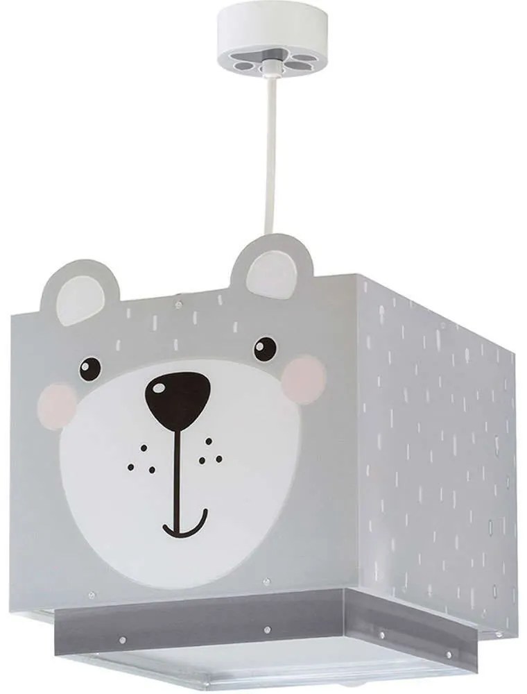 Φωτιστικό Οροφής Παιδικό Little Teddy 64572 Grey Ango Πολυπροπυλένιο