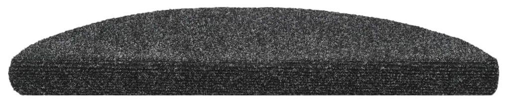Πατάκια Σκάλας Αυτοκόλ. 10 τεμ Σκ. Γκρι 56x17x3 εκ Βελονιασμένα - Γκρι