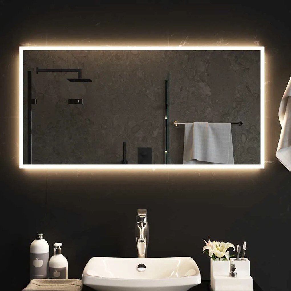 vidaXL Καθρέφτης Μπάνιου με LED 100x50 εκ.