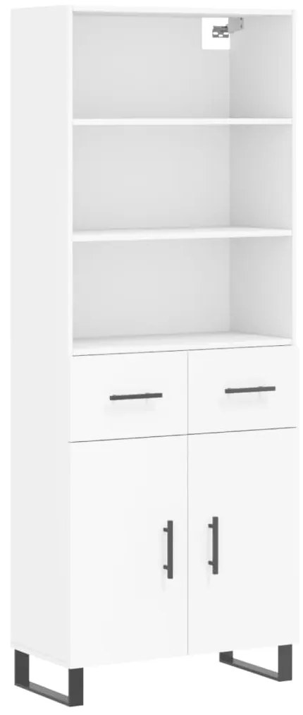 vidaXL Ντουλάπι Λευκό 69,5x34x180 εκ. από Επεξεργασμένο Ξύλο