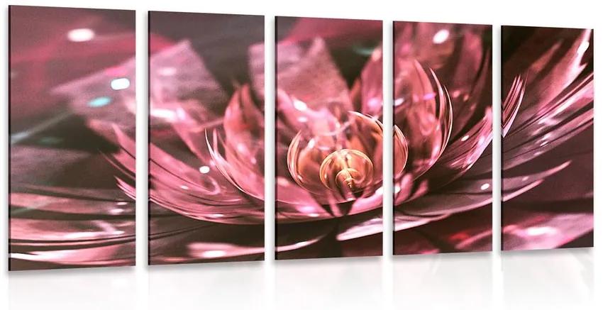 5 μέρος εικόνα floral ψευδαίσθηση - 100x50