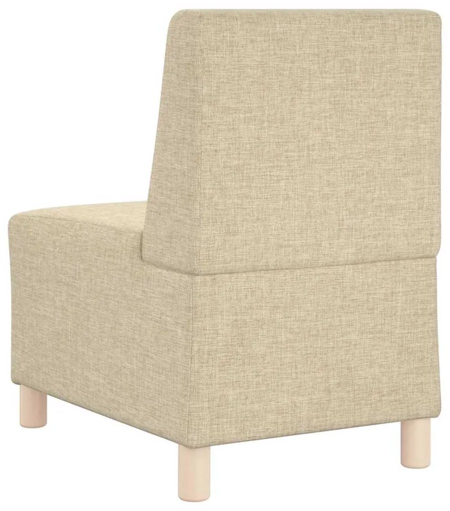 vidaXL Μοναδικός Καναπές χωρίς Χερούλια 2 pcs Κρεμ 55 x 74 x 82 εκ.