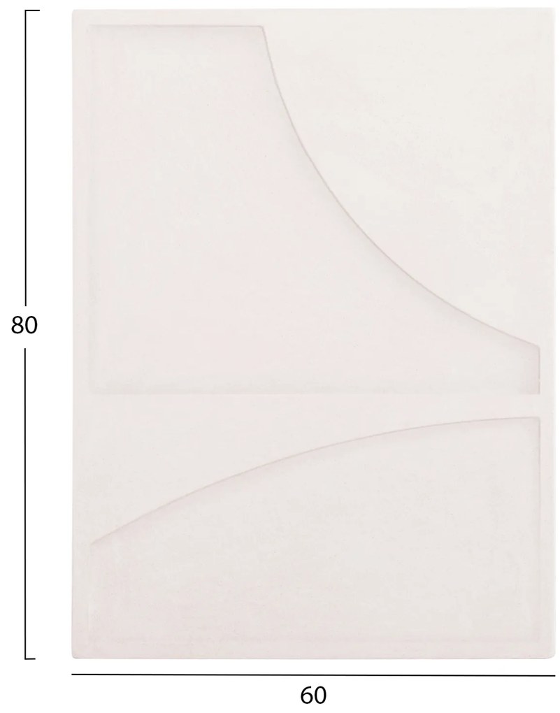 ΠΙΝΑΚΑΣ ΟΡΘΟΓΩΝΙΟΣ ΣΕΙΡΑ SANTORINI HM4509 MDF ΥΠΟΛΕΥΚΟ ΧΡΩΜΑ 60x4(πάχος)x80Υεκ. (1 Τεμμάχια)