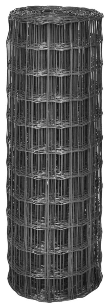 vidaXL Συρματόπλεγμα Γκρι 25 x 1,2 μ. Ατσάλινο