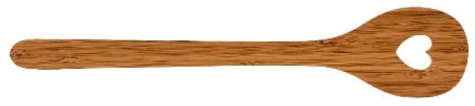 Κουτάλα Τρυπητή Heart LBTRD0008972 30x6,7x0,3cm Natural Raeder Wood
