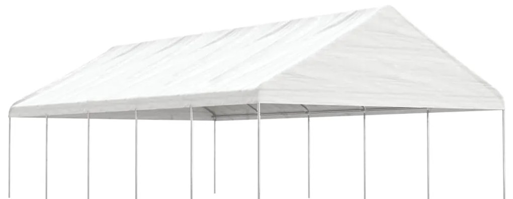vidaXL Κιόσκι με Τέντα Λευκό 11,15 x 5,88 x 3,75 μ. από Πολυαιθυλένιο