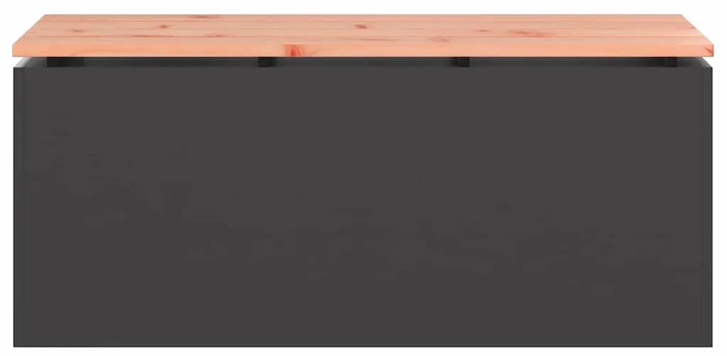 vidaXL Παγκάκι κήπου Μαύρο 100 x 40 x 43 εκ Ατσάλι